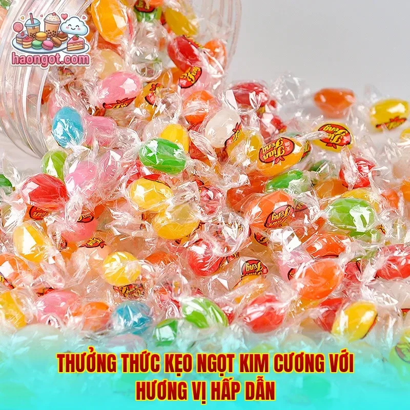 Thưởng thức kẹo ngọt kim cương với hương vị hấp dẫn