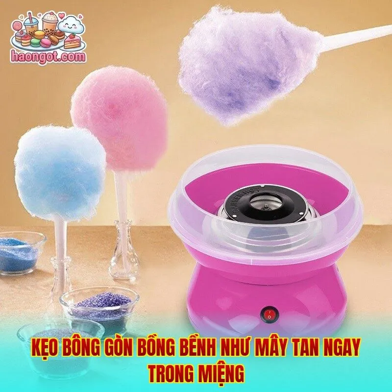 Kẹo Bông Gòn Bồng Bềnh Như Mây Tan Ngay Trong Miệng