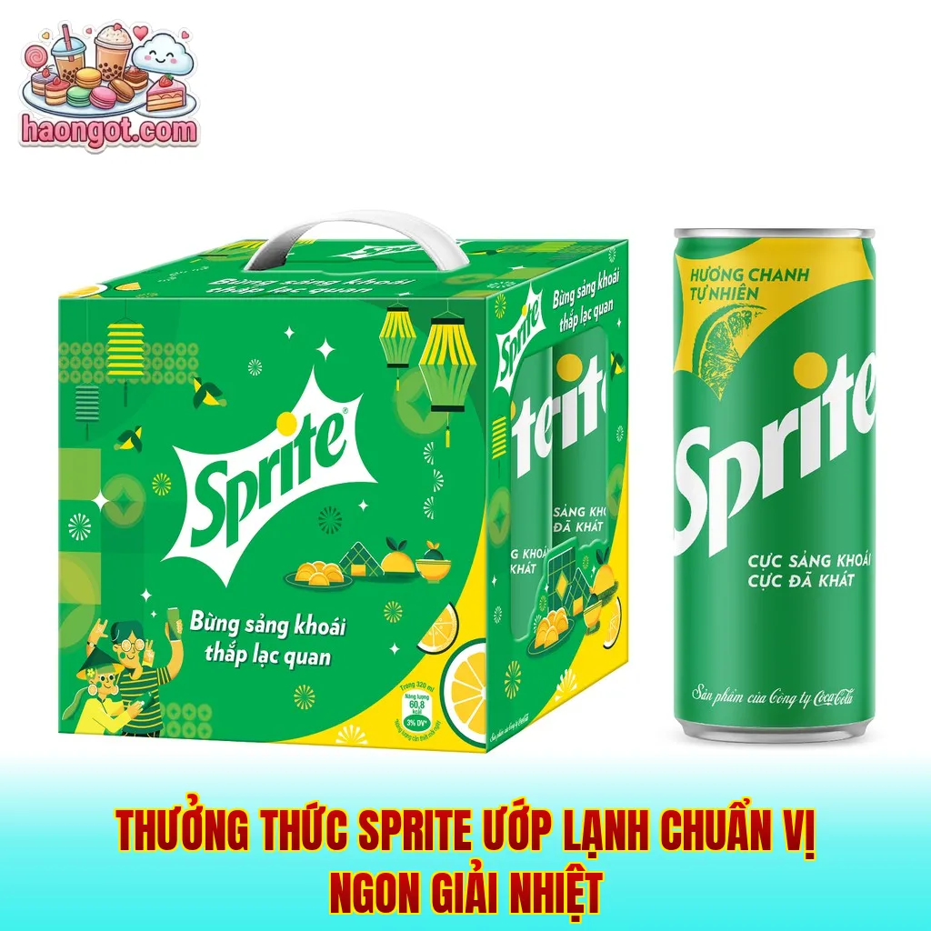 Thưởng thức Sprite ướp lạnh chuẩn vị ngon giải nhiệt