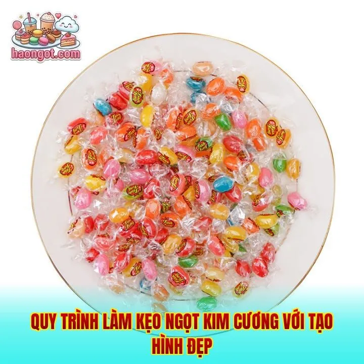 Quy trình làm kẹo ngọt kim cương với tạo hình đẹp