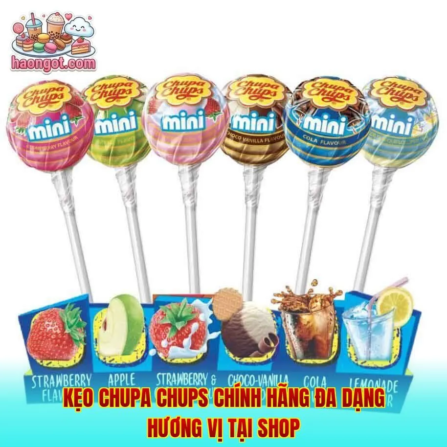 Kẹo Chupa Chups chính hãng đa dạng hương vị tại shop