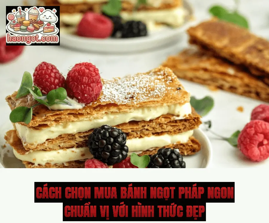 Cách chọn mua bánh ngọt Pháp ngon chuẩn vị với hình thức đẹp