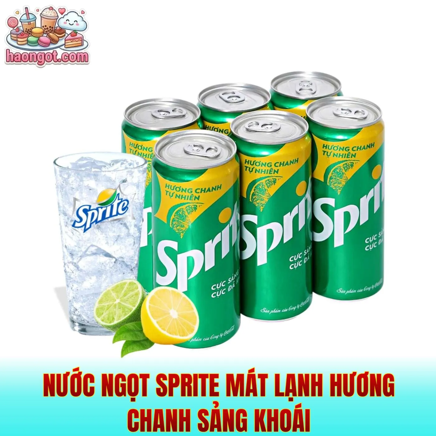 Nước ngọt Sprite mát lạnh hương chanh sảng khoái
