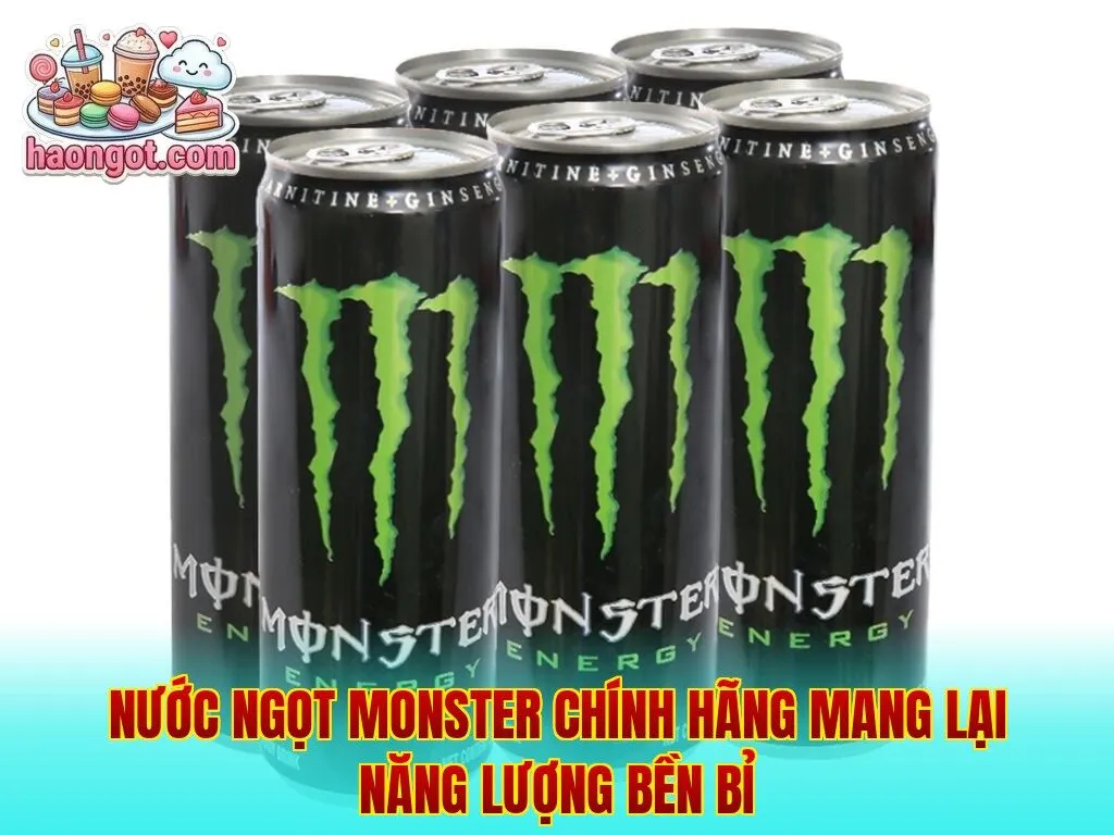 Nước ngọt Monster chính hãng mang lại năng lượng bền bỉ