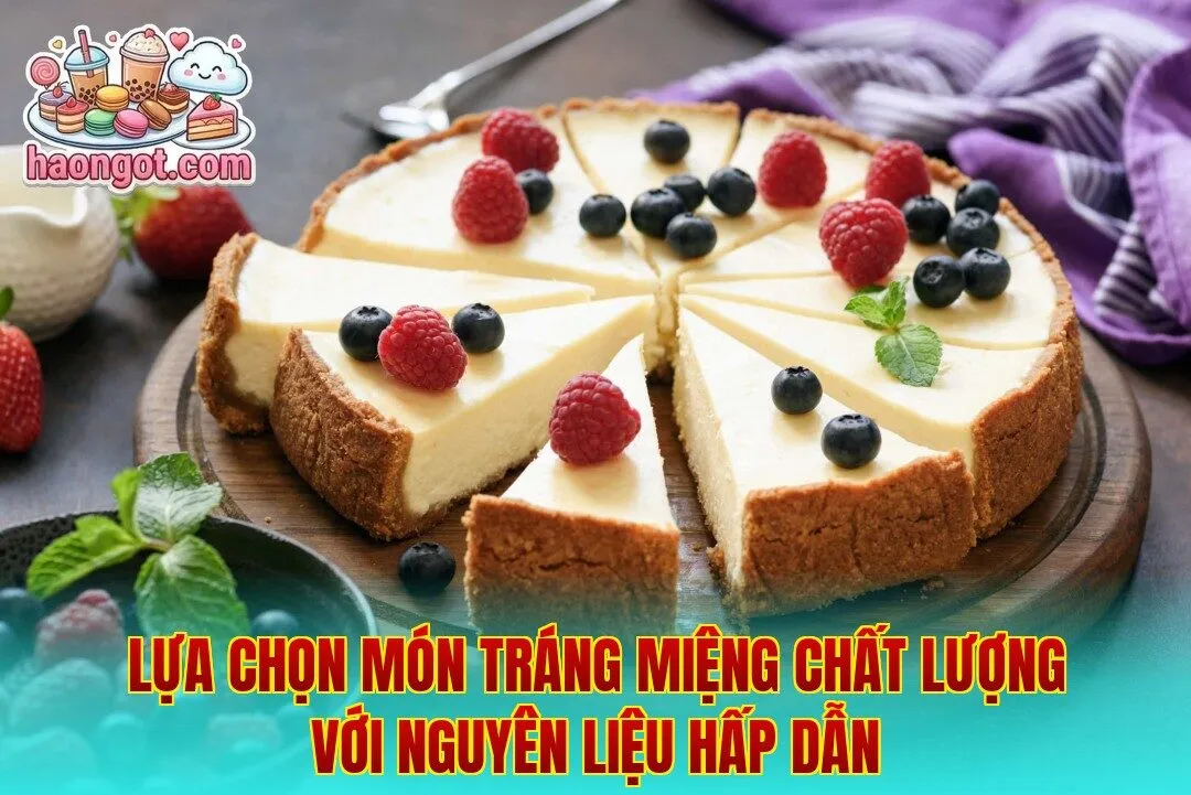 Lựa chọn món tráng miệng chất lượng với nguyên liệu hấp dẫn