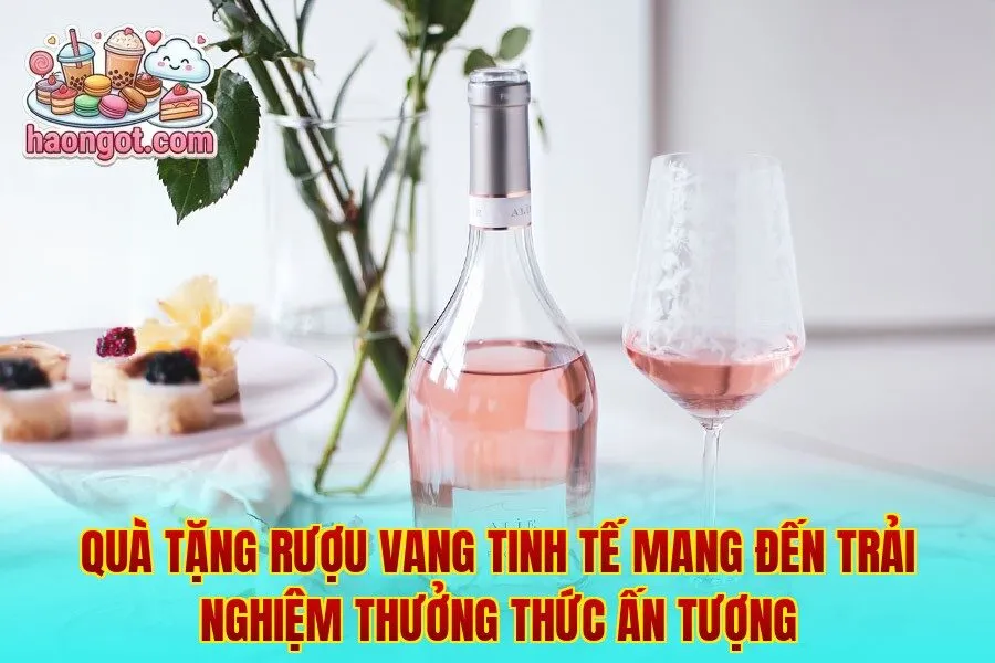 Quà tặng rượu vang tinh tế mang đến trải nghiệm thưởng thức ấn tượng