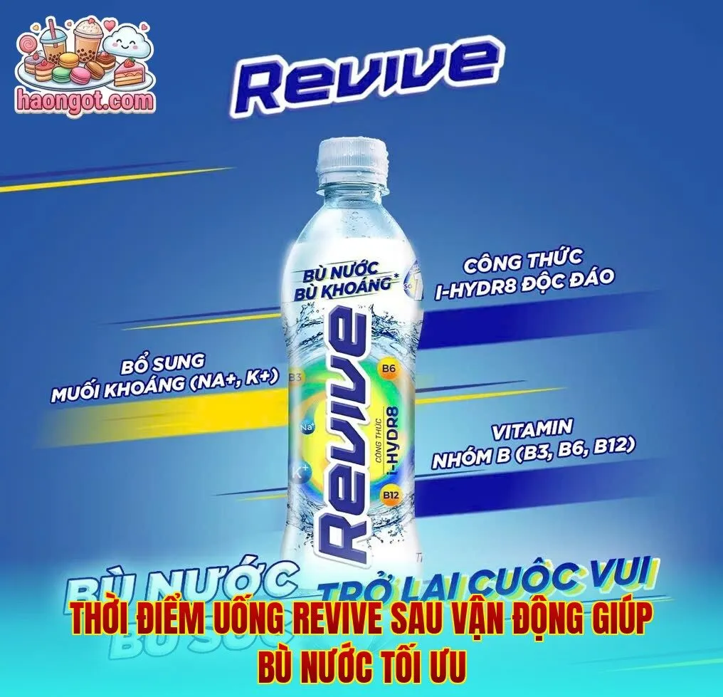 Thời điểm uống Revive sau vận động giúp bù nước tối ưu